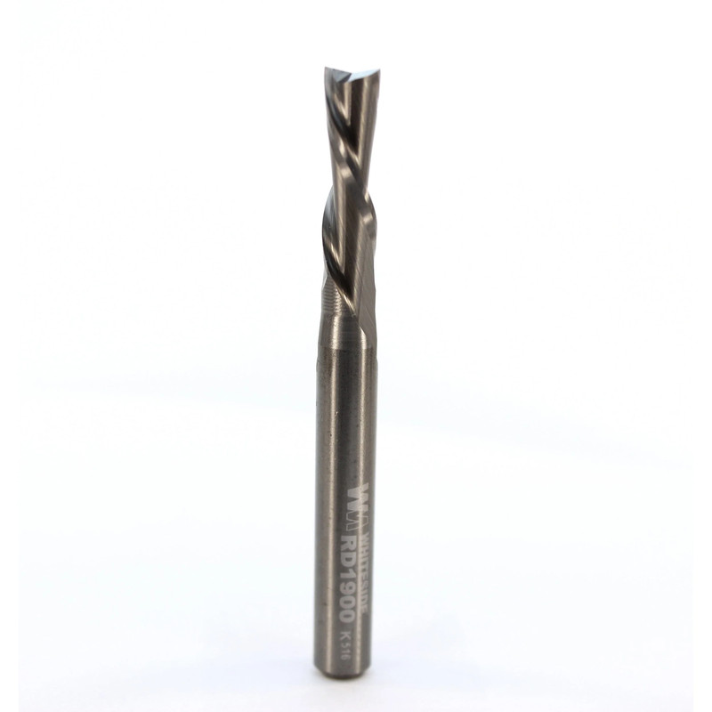 Downcut Spiral Standard Router Bit - Shank:1/4" - Diameter:7/32" - Cutting Length:3/4"